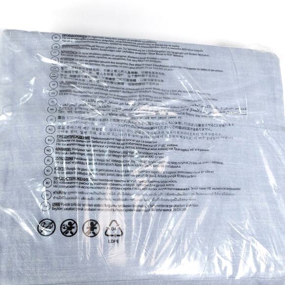 New Ralph Lauren Workshirt Chambray California King Extra Deep Fitted Sheet $245 - Picture 8 of 8